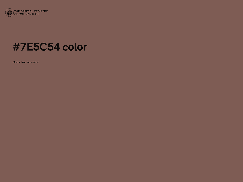 #7E5C54 color image