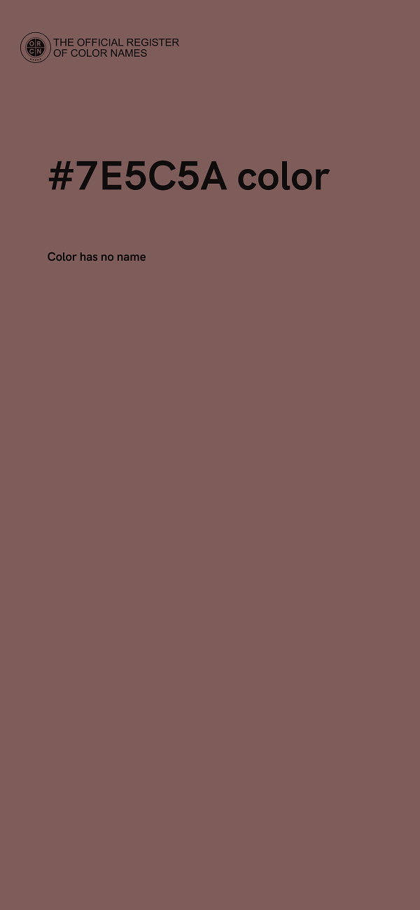 #7E5C5A color image