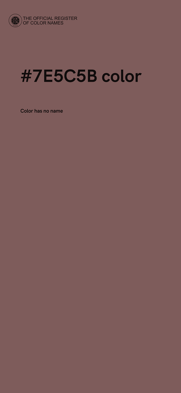 #7E5C5B color image