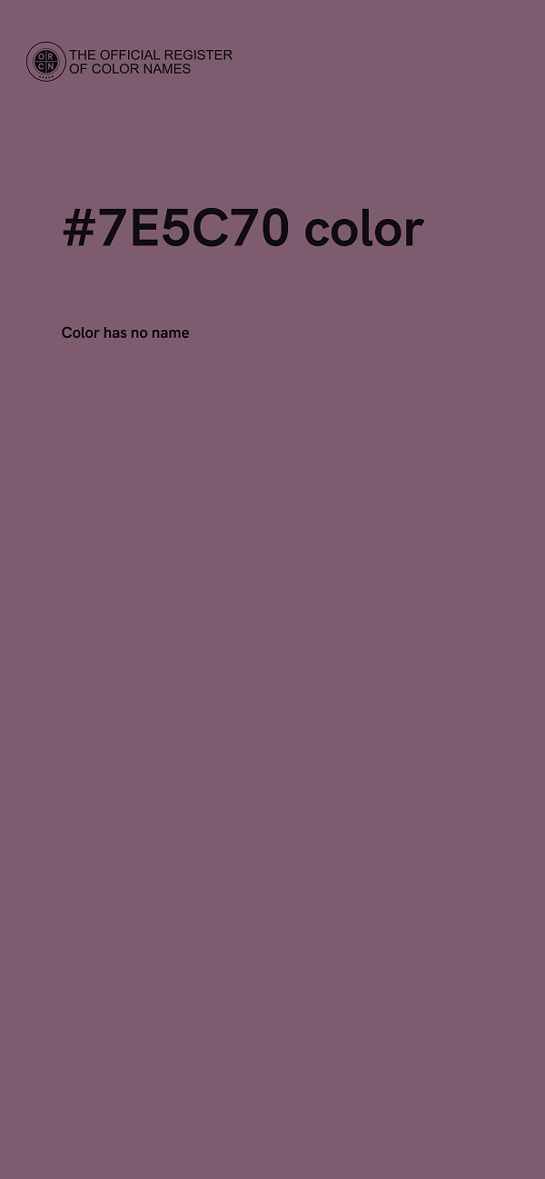 #7E5C70 color image