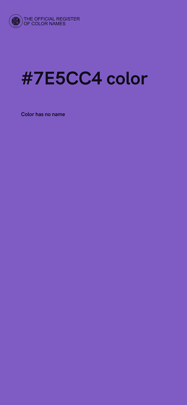 #7E5CC4 color image
