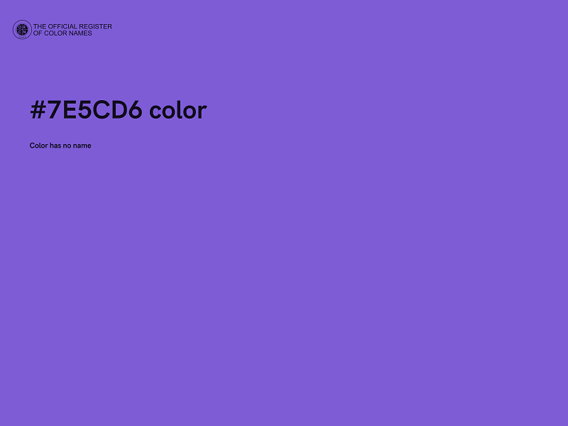 #7E5CD6 color image