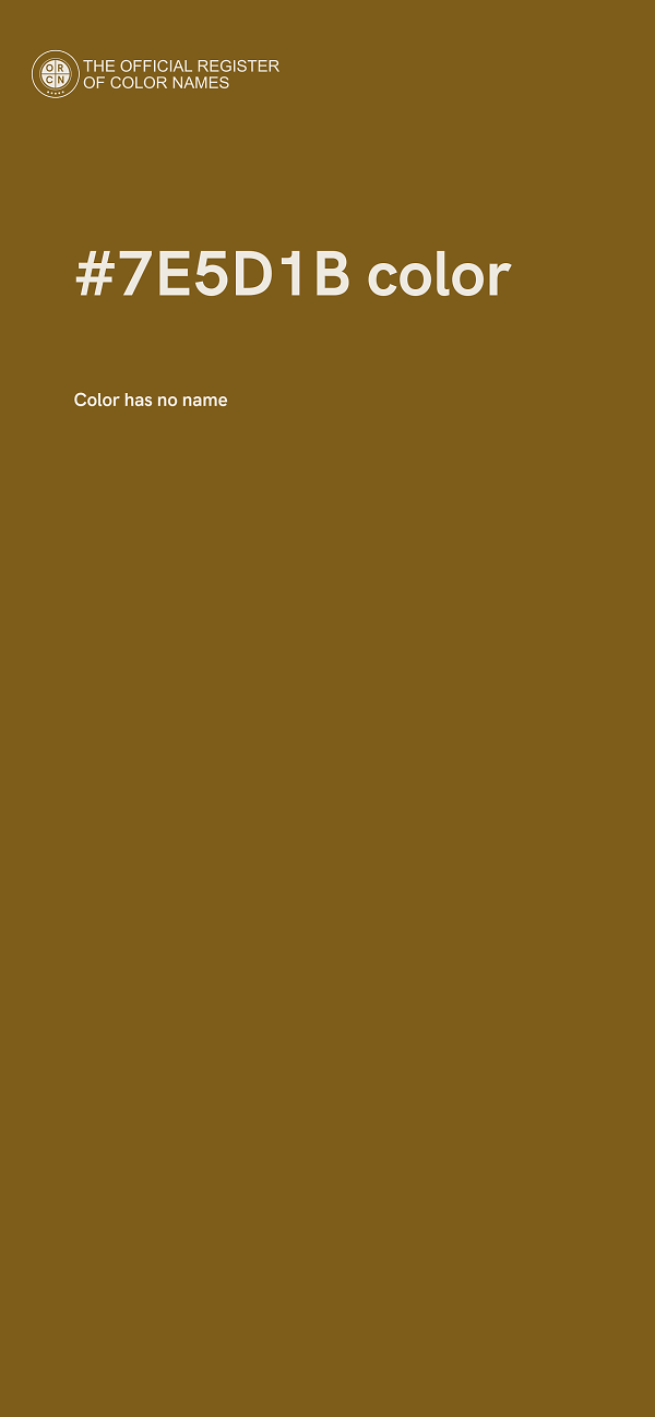 #7E5D1B color image