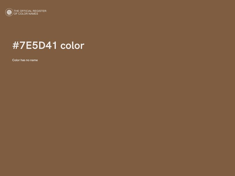 #7E5D41 color image
