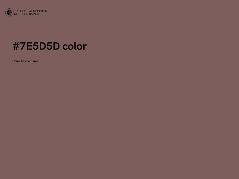 #7E5D5D color image