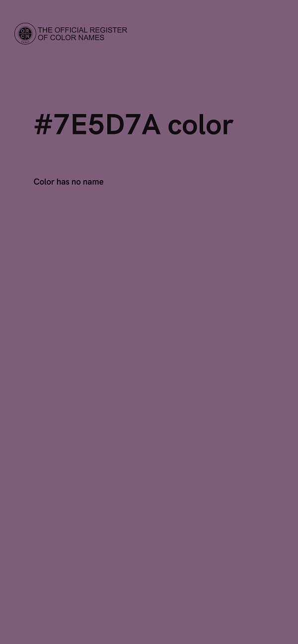 #7E5D7A color image
