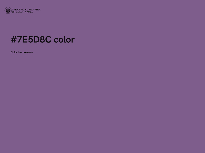 #7E5D8C color image