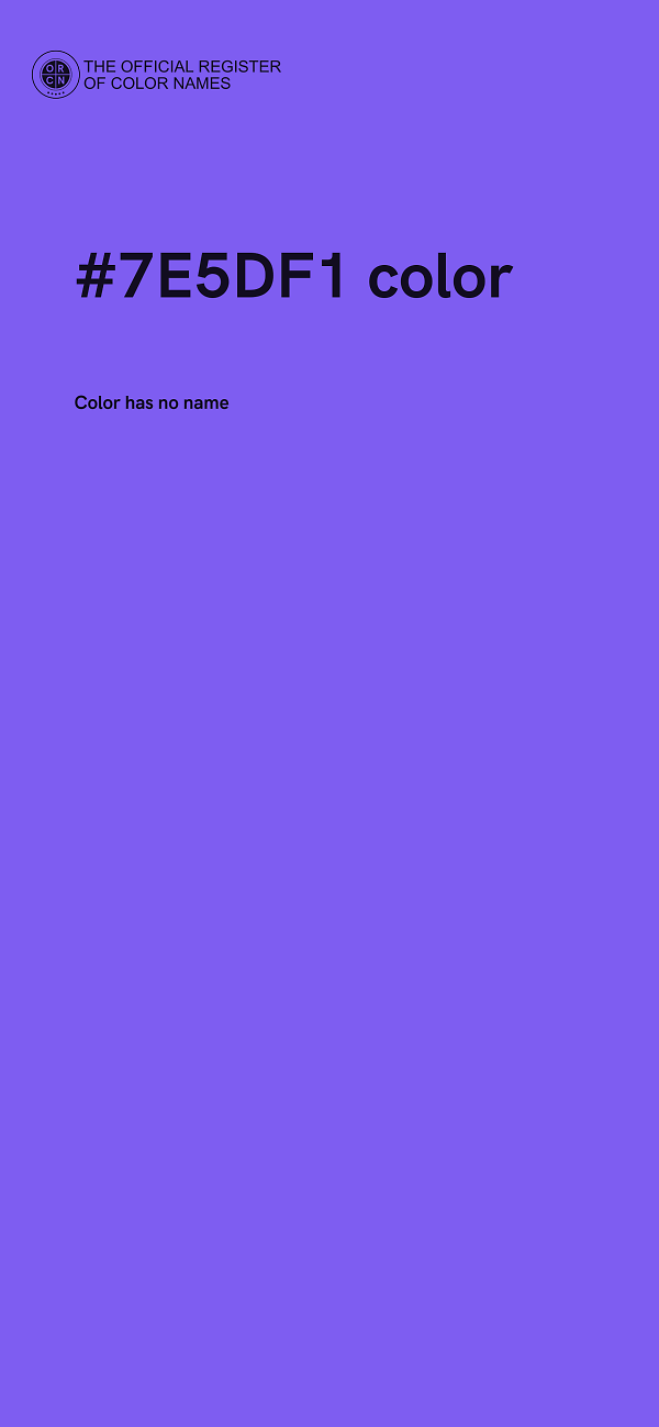 #7E5DF1 color image