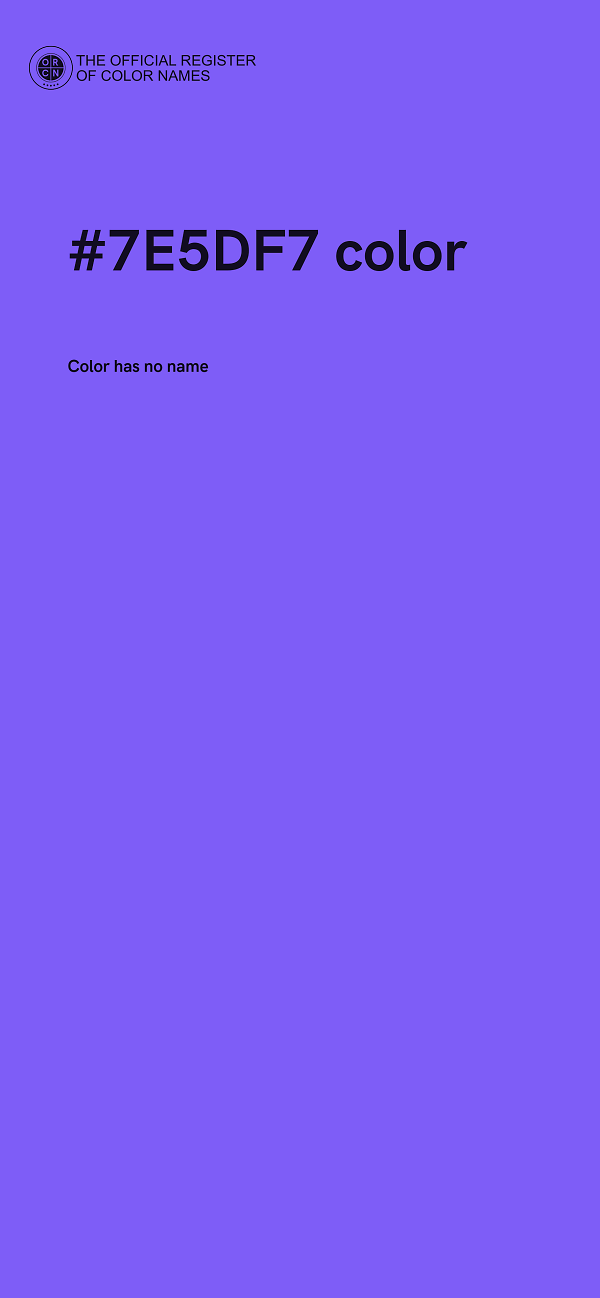 #7E5DF7 color image