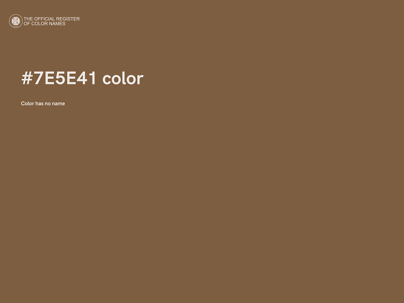 #7E5E41 color image