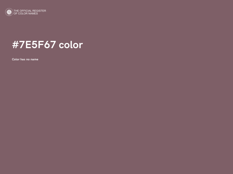 #7E5F67 color image