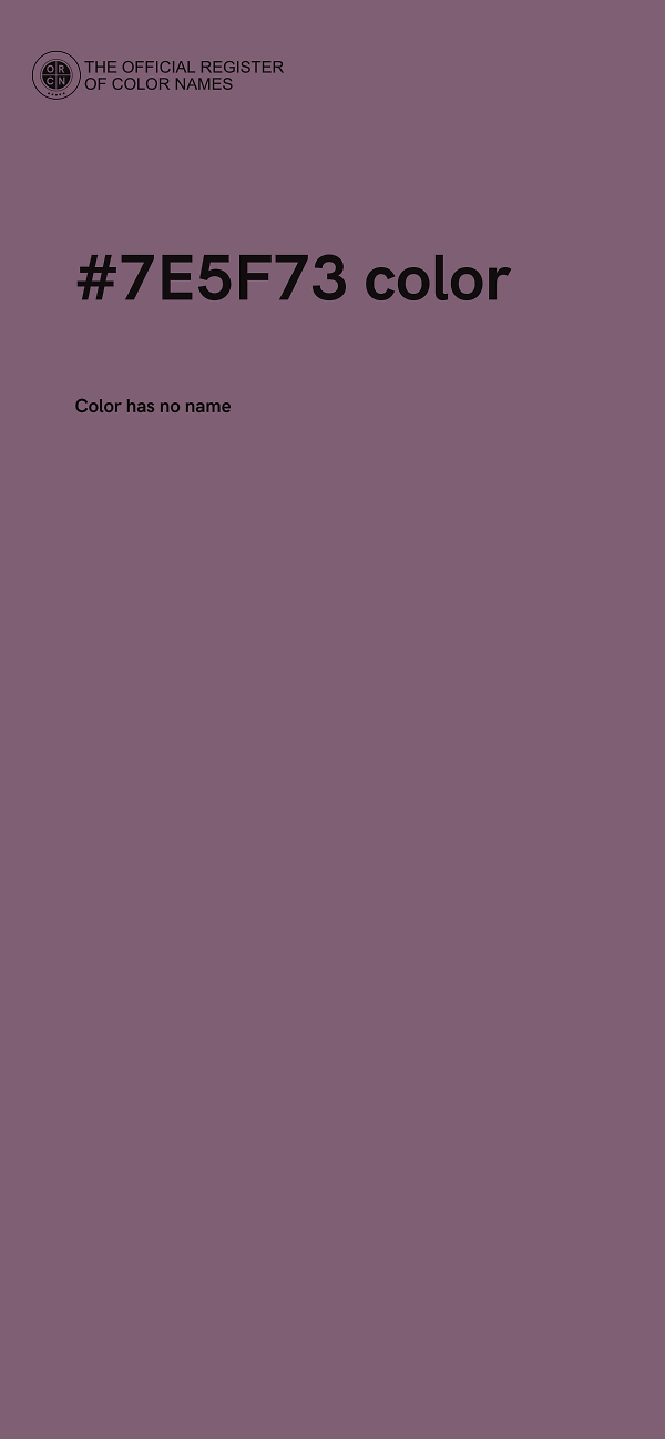 #7E5F73 color image