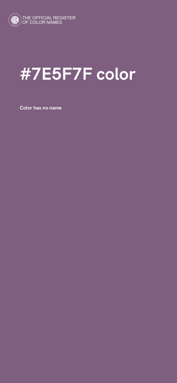 #7E5F7F color image