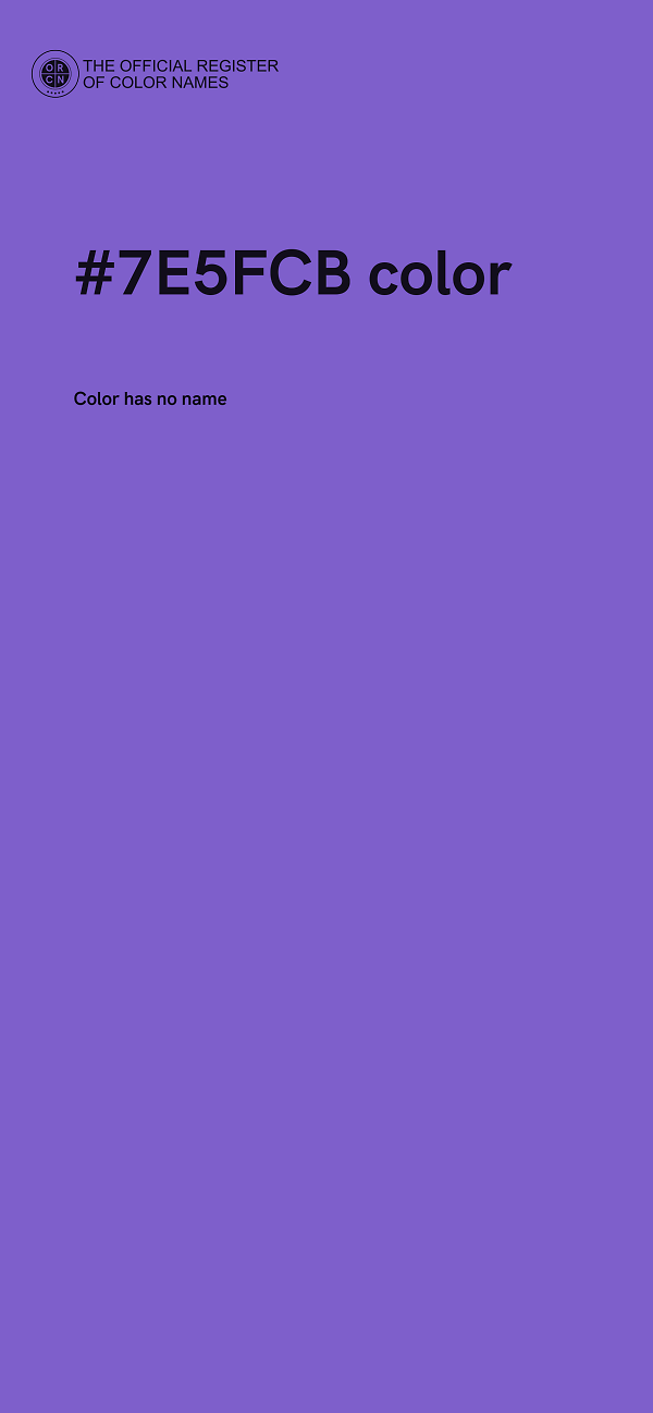 #7E5FCB color image