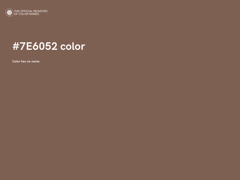 #7E6052 color image