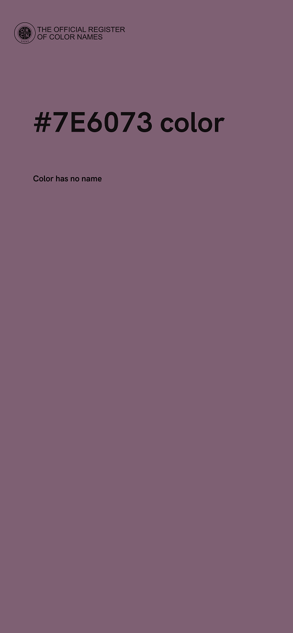#7E6073 color image