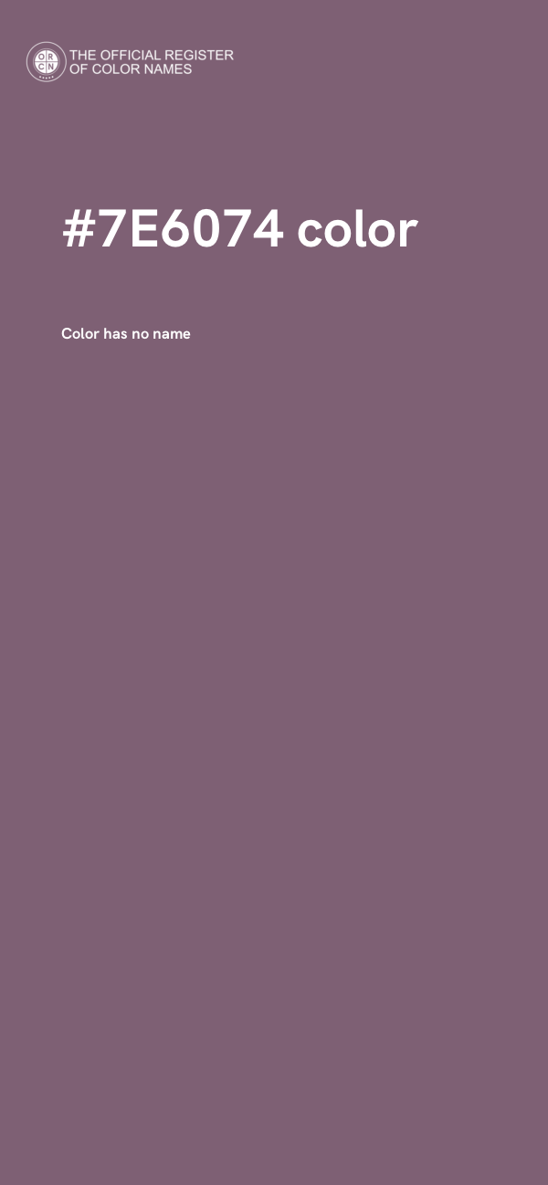 #7E6074 color image