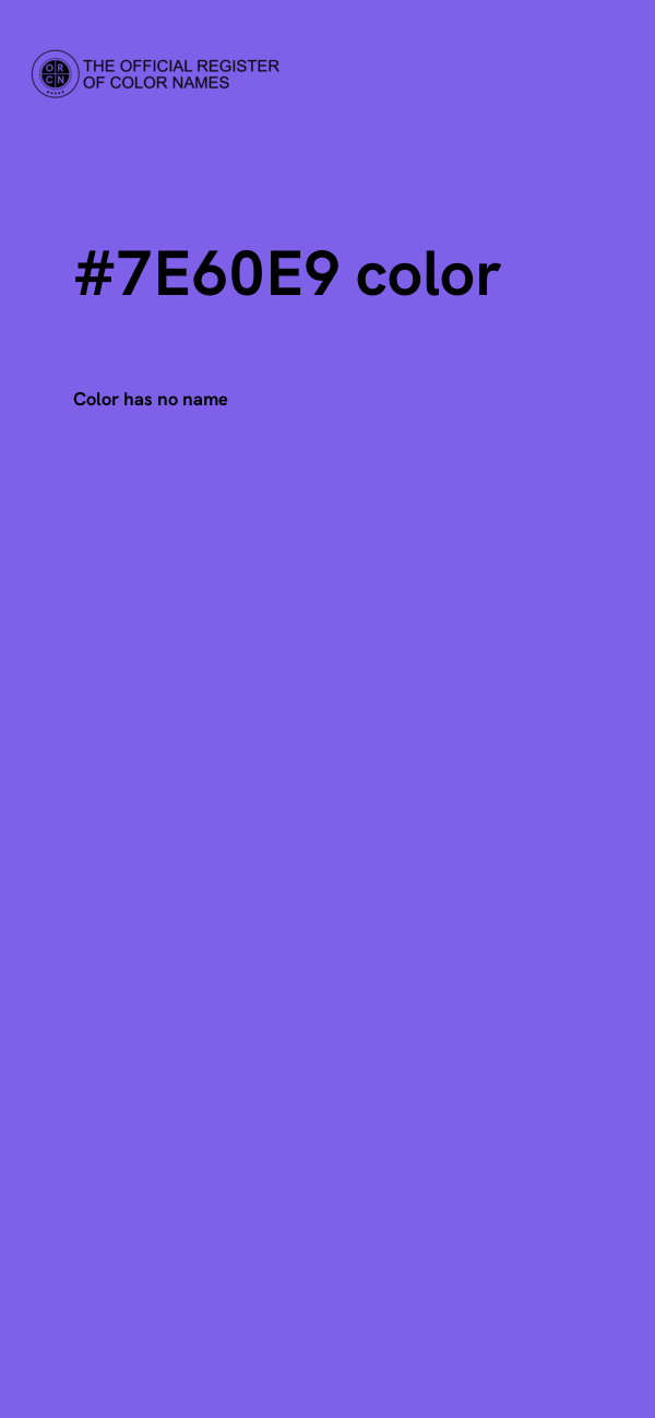 #7E60E9 color image