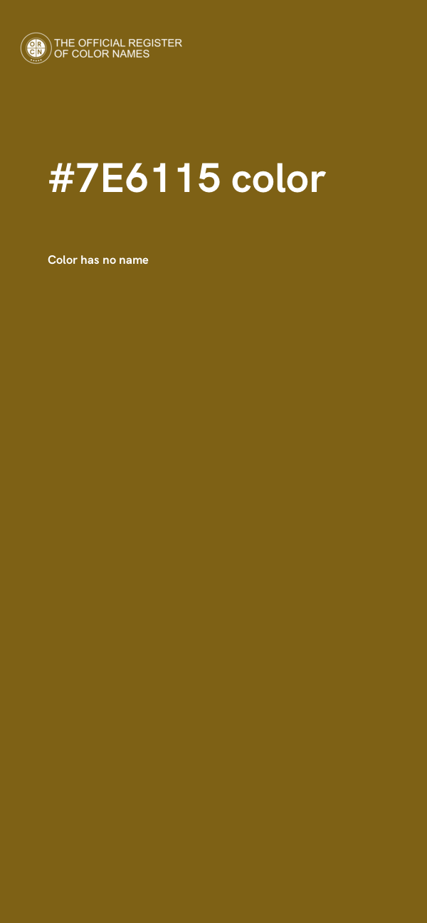 #7E6115 color image