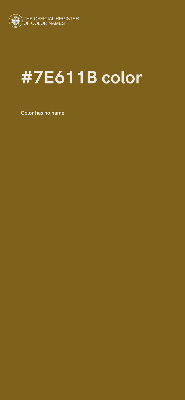 #7E611B color image