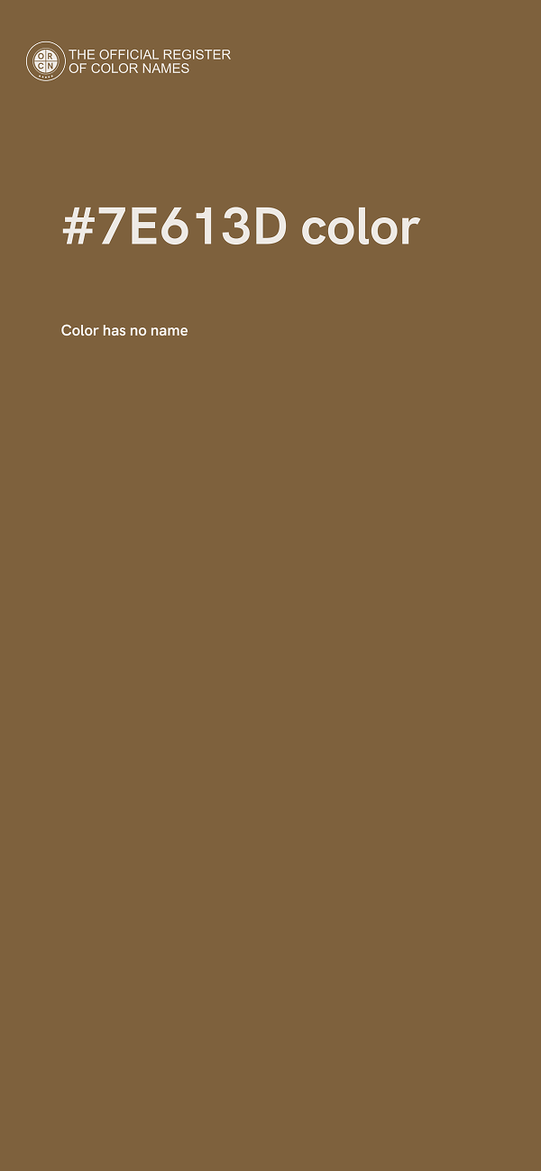#7E613D color image