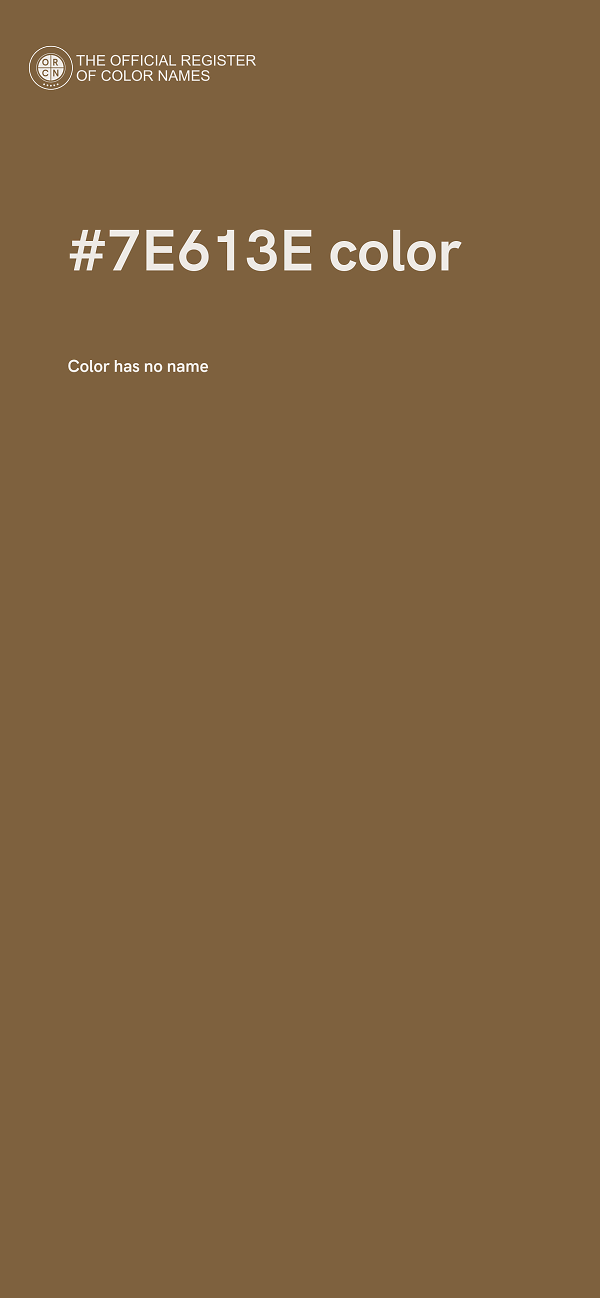 #7E613E color image