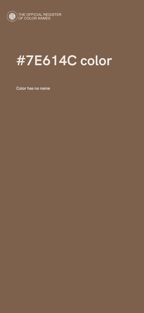 #7E614C color image