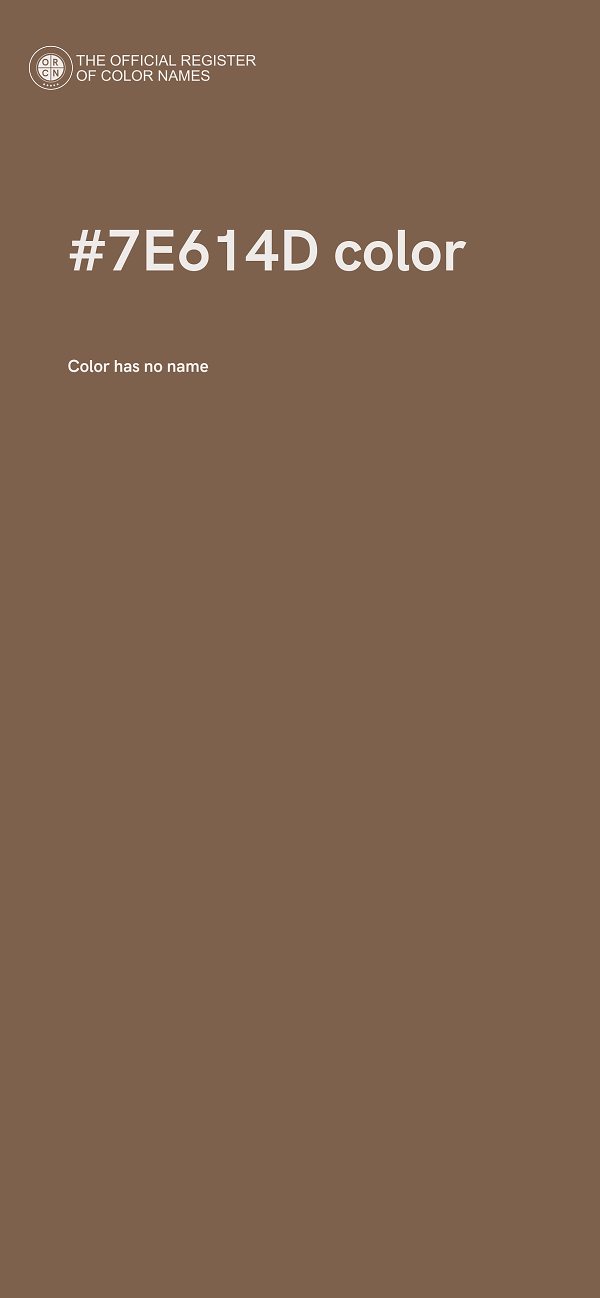 #7E614D color image