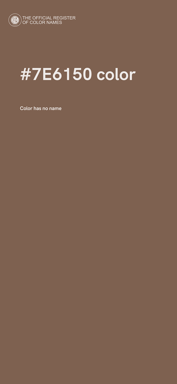 #7E6150 color image
