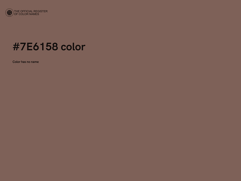 #7E6158 color image