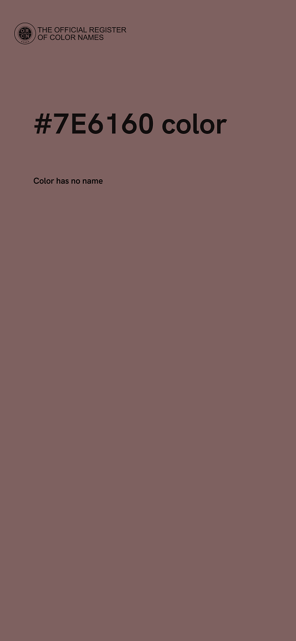 #7E6160 color image