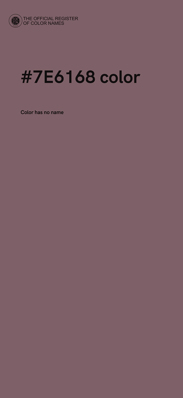 #7E6168 color image