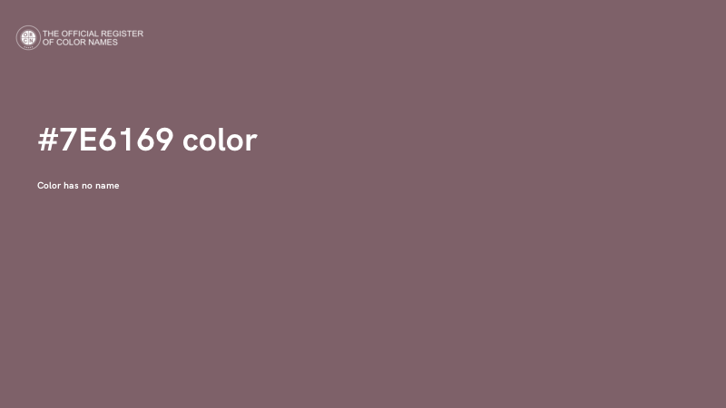 #7E6169 color image
