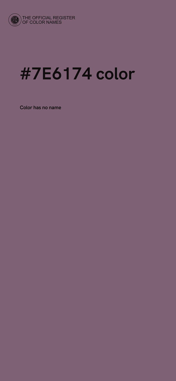 #7E6174 color image