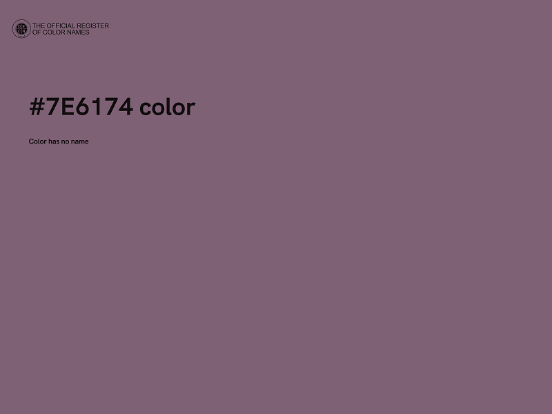 #7E6174 color image