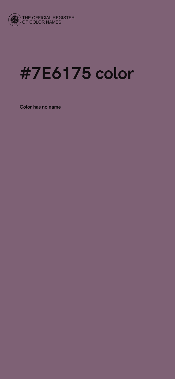 #7E6175 color image