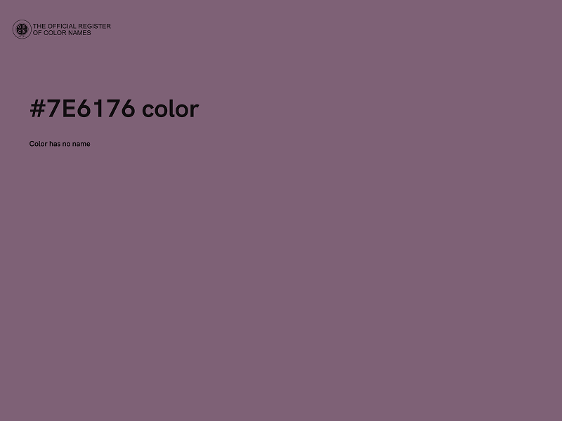 #7E6176 color image