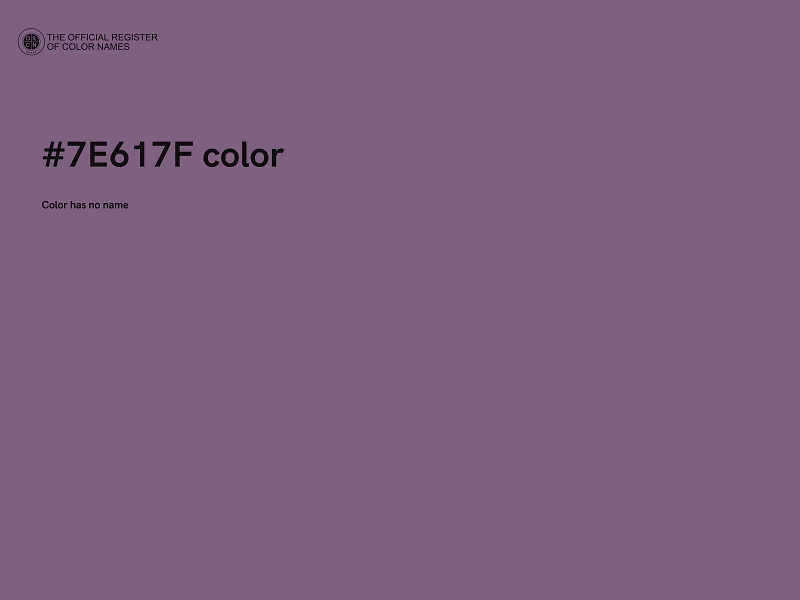 #7E617F color image