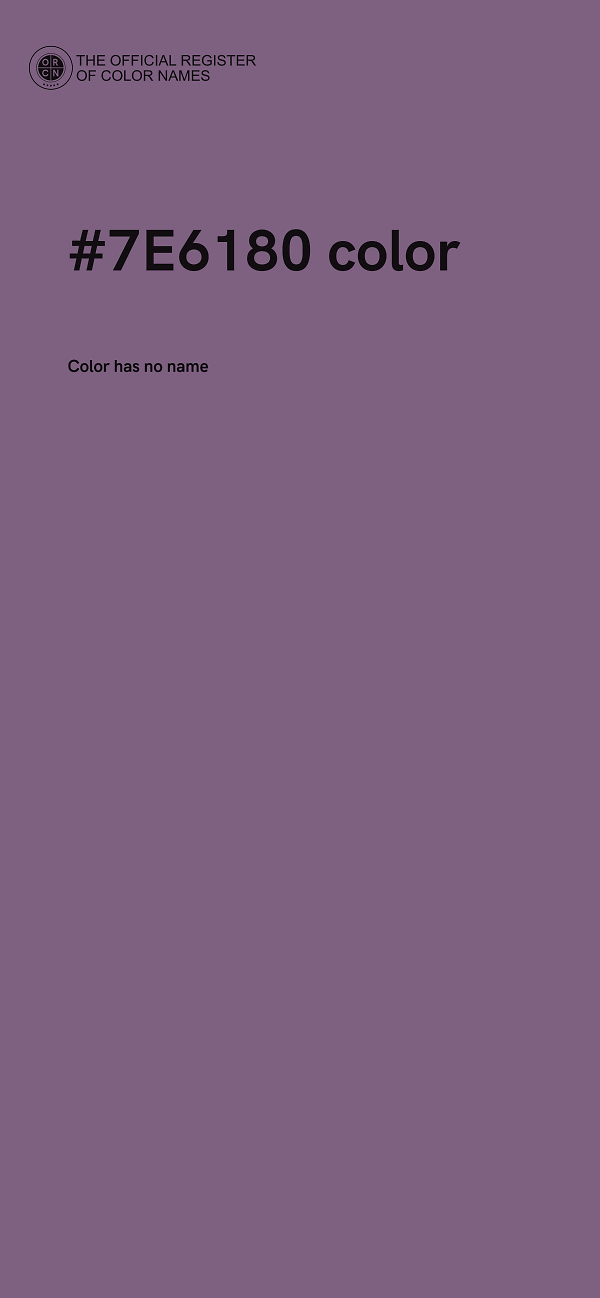 #7E6180 color image