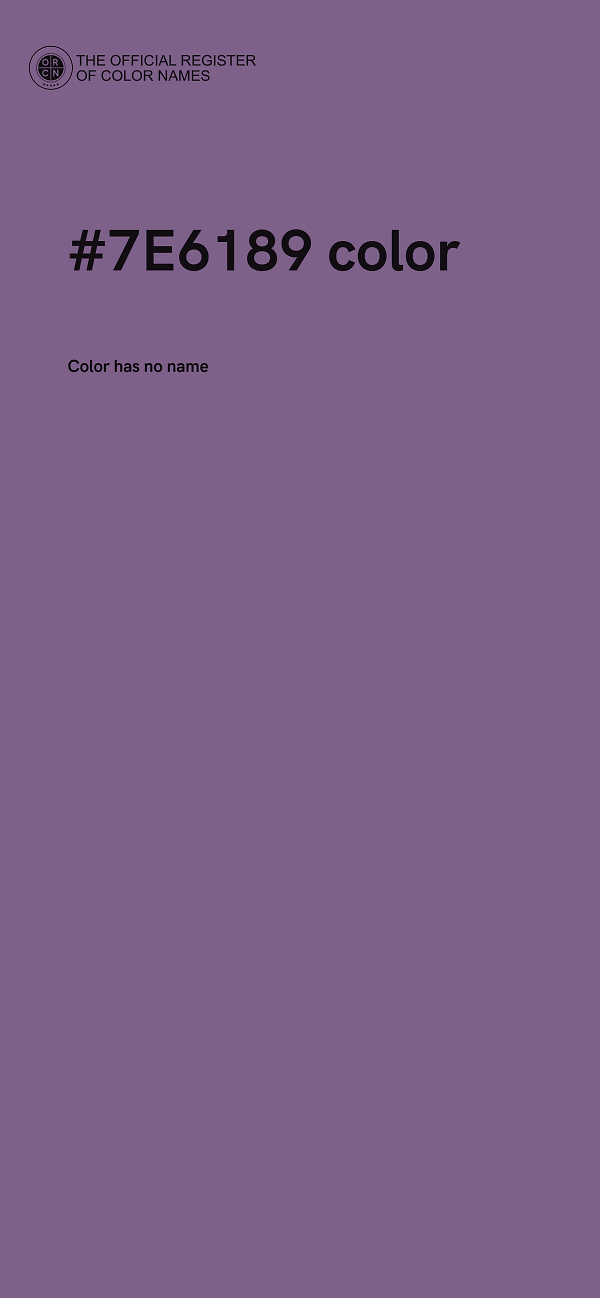 #7E6189 color image