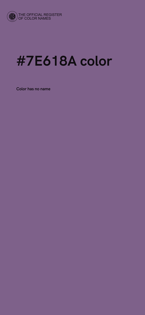 #7E618A color image