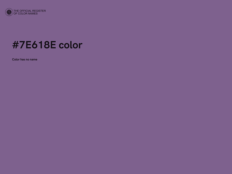 #7E618E color image