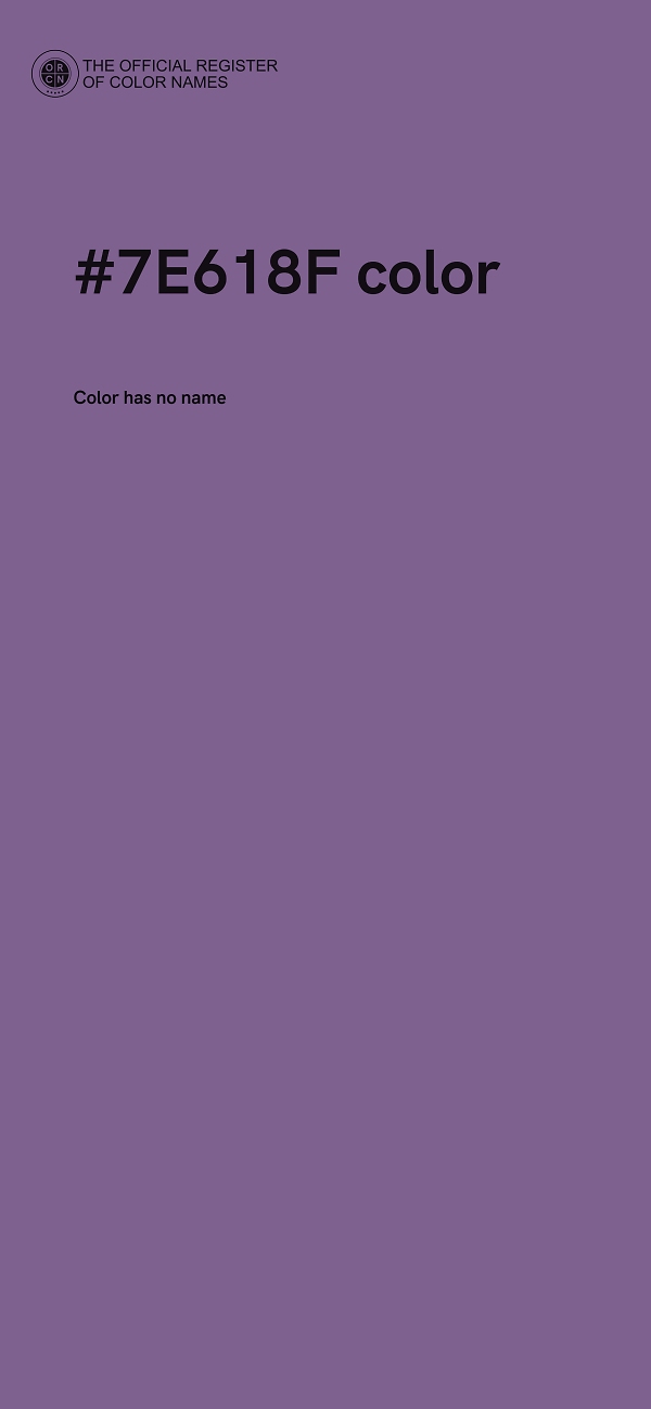 #7E618F color image