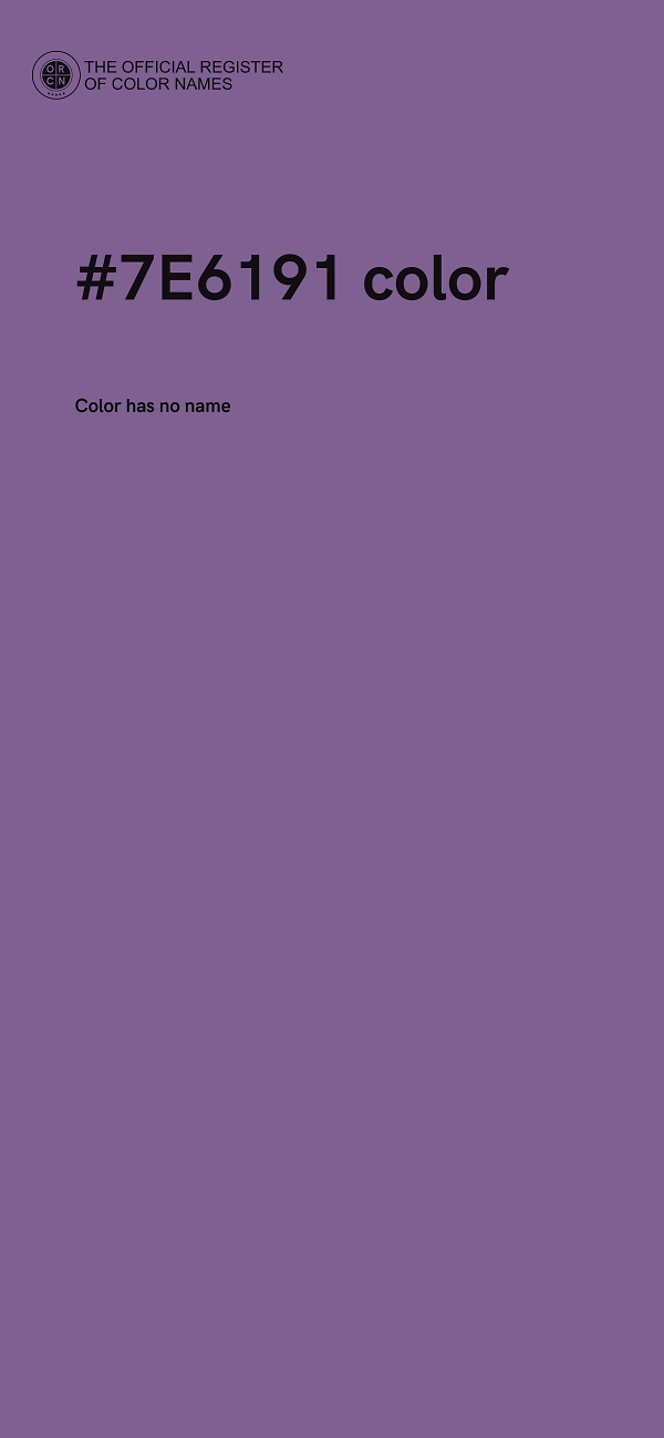 #7E6191 color image