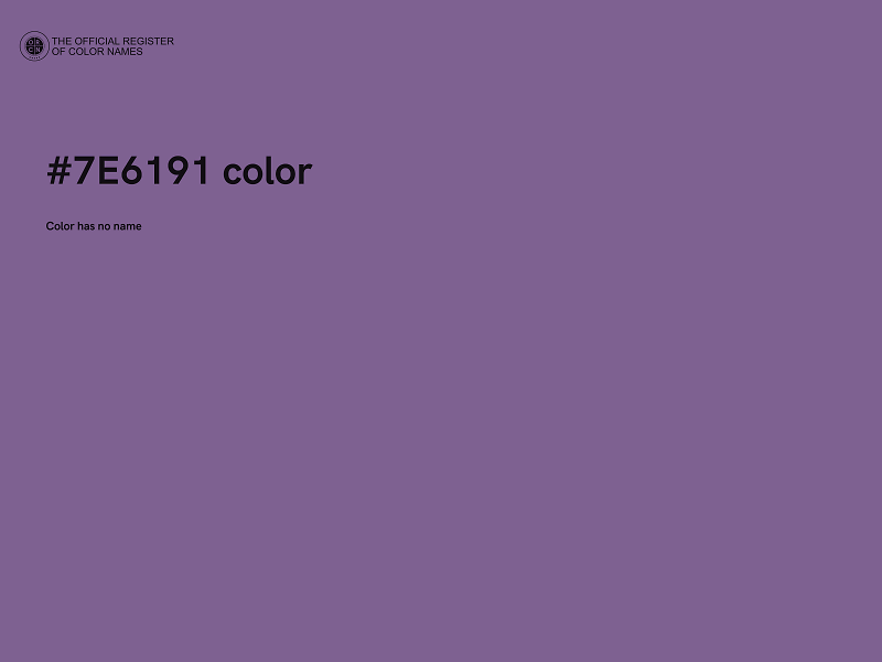 #7E6191 color image