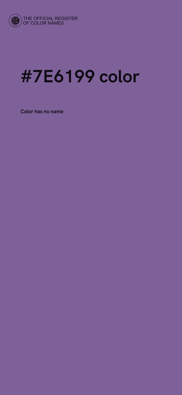 #7E6199 color image
