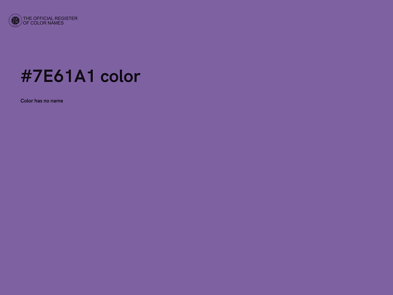 #7E61A1 color image
