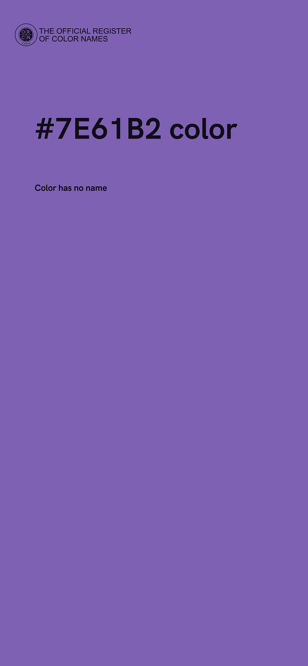 #7E61B2 color image