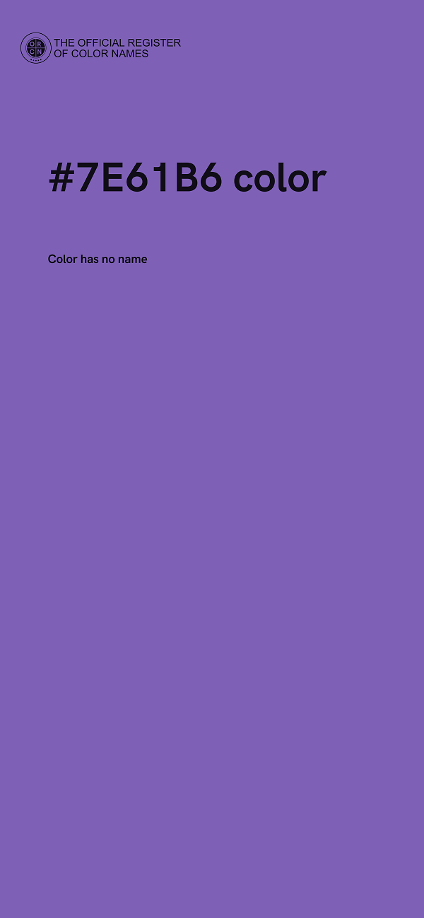 #7E61B6 color image
