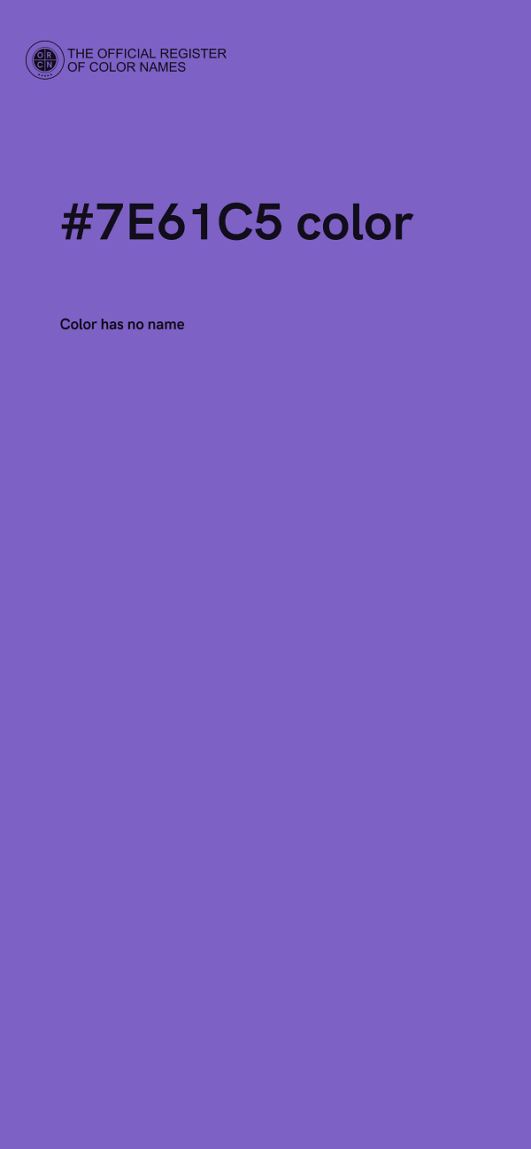 #7E61C5 color image